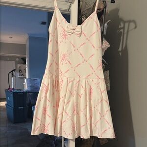 Pink and Cream Mini Dress